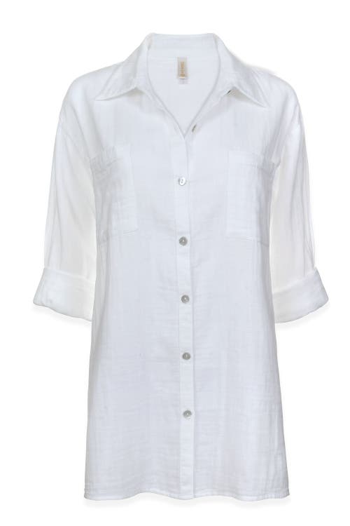 Helen Jon Island Shirt In White