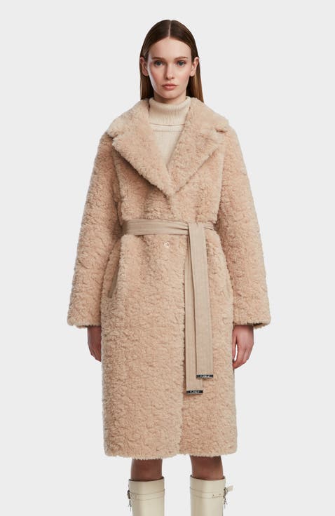 Annabelle Reversible Teddy & Faux Leather Coat