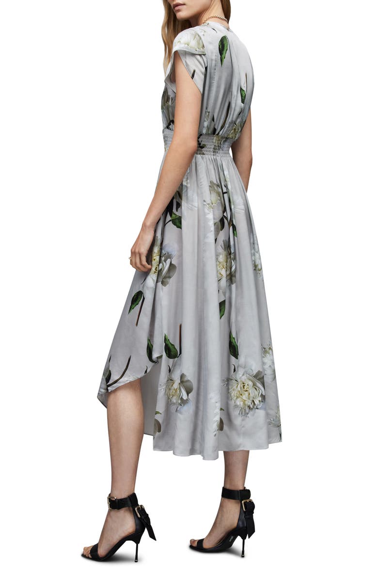 AllSaints Leila Cordelia Midi Dress, Alternate, color, 