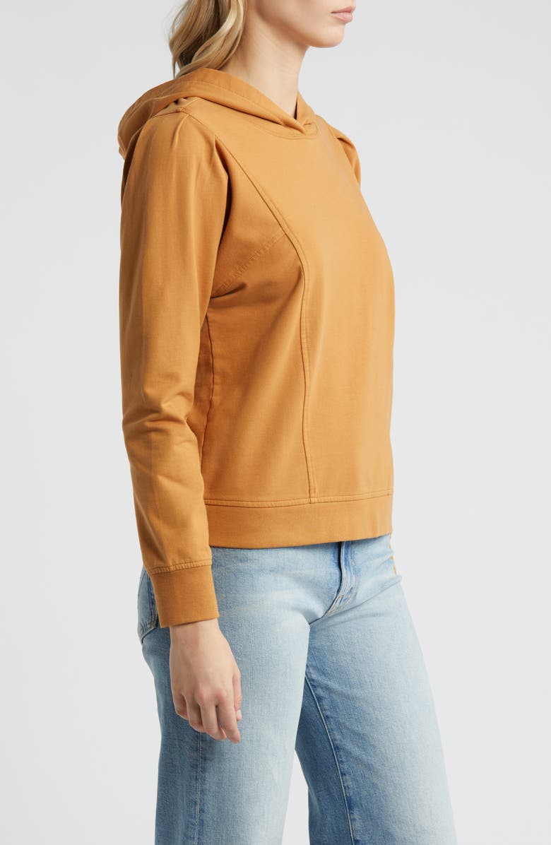 Caslon<sup>®</sup> Pleat Sleeve Hoodie, Alternate, color, 