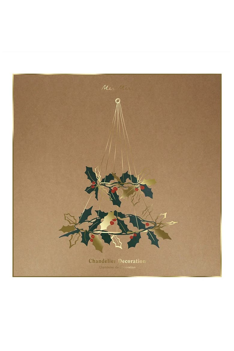 Christmas Holly Chandelier, Alternate, color, GREEN MULTI COLOR