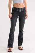 Madden Girl Belted Bootcut Jeans