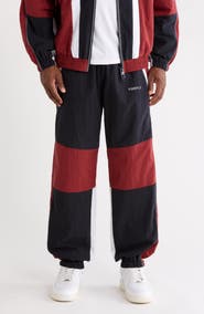 PURPLE BRAND Colorblock Cotton Blend Poplin Track Pants