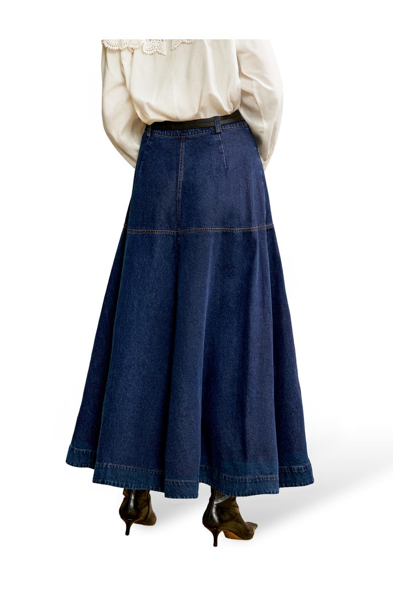 Ro&Zo Denim Maxi Skirt, Alternate, color,