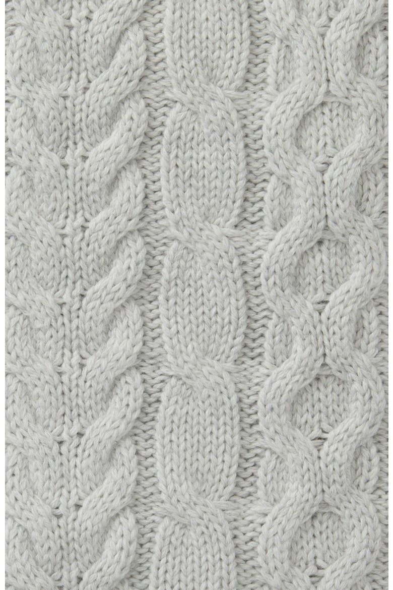 Baby Cable Knit Sweater Romper, Alternate, color, Gray Heather