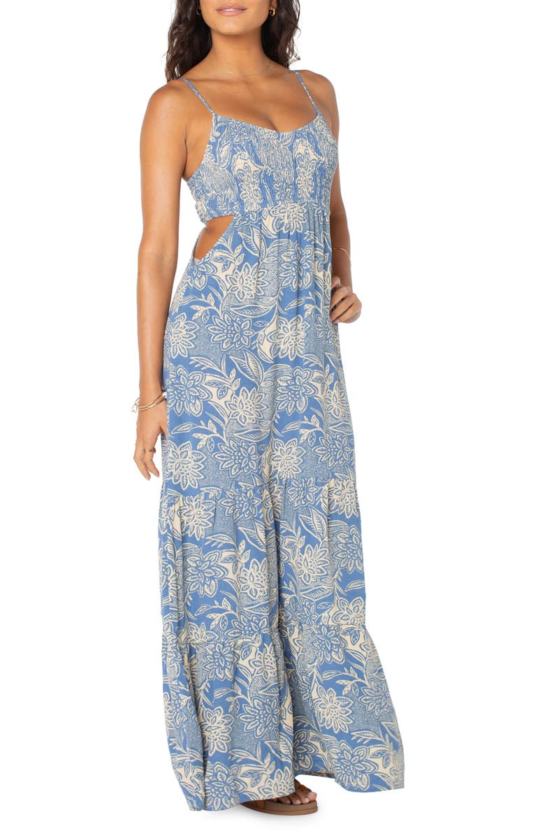 Roxy Hot Tropics Floral Maxi Dress, Main, color, 