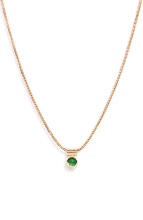 Set & Stones Ellie Birthstone Pendant Necklace In Gold