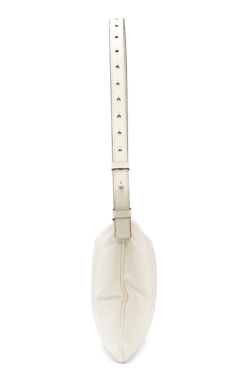 Moncler Vetta Leather Shoulder Bag In White
