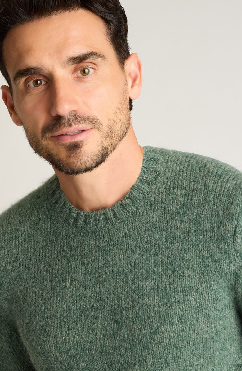 Bonobos Luxe Mohair & Wool Blend Crewneck Sweater, Alternate, color, Green