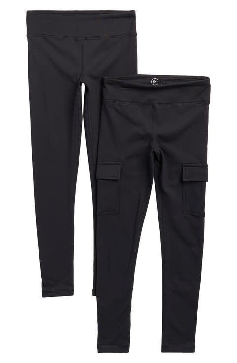 Kids' Two Pack PolarLux Cargo Pocket Leggings (Big Kid)