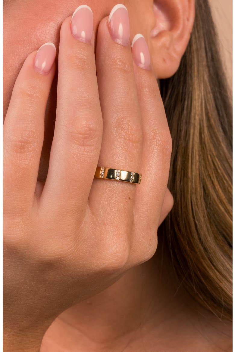 Bradley Cubic Zirconia Ring, Alternate, color, GOLD