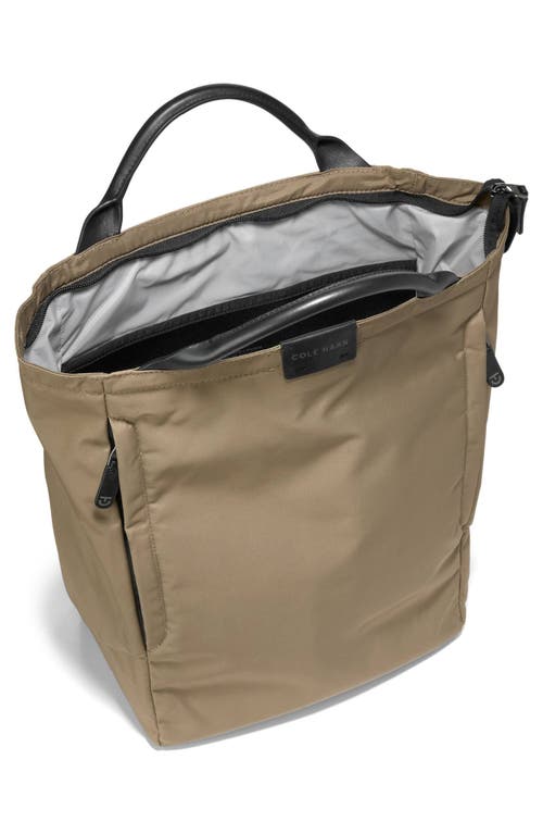 Cole Haan Clarkson Nylon Backpack In Irish Coffee/black