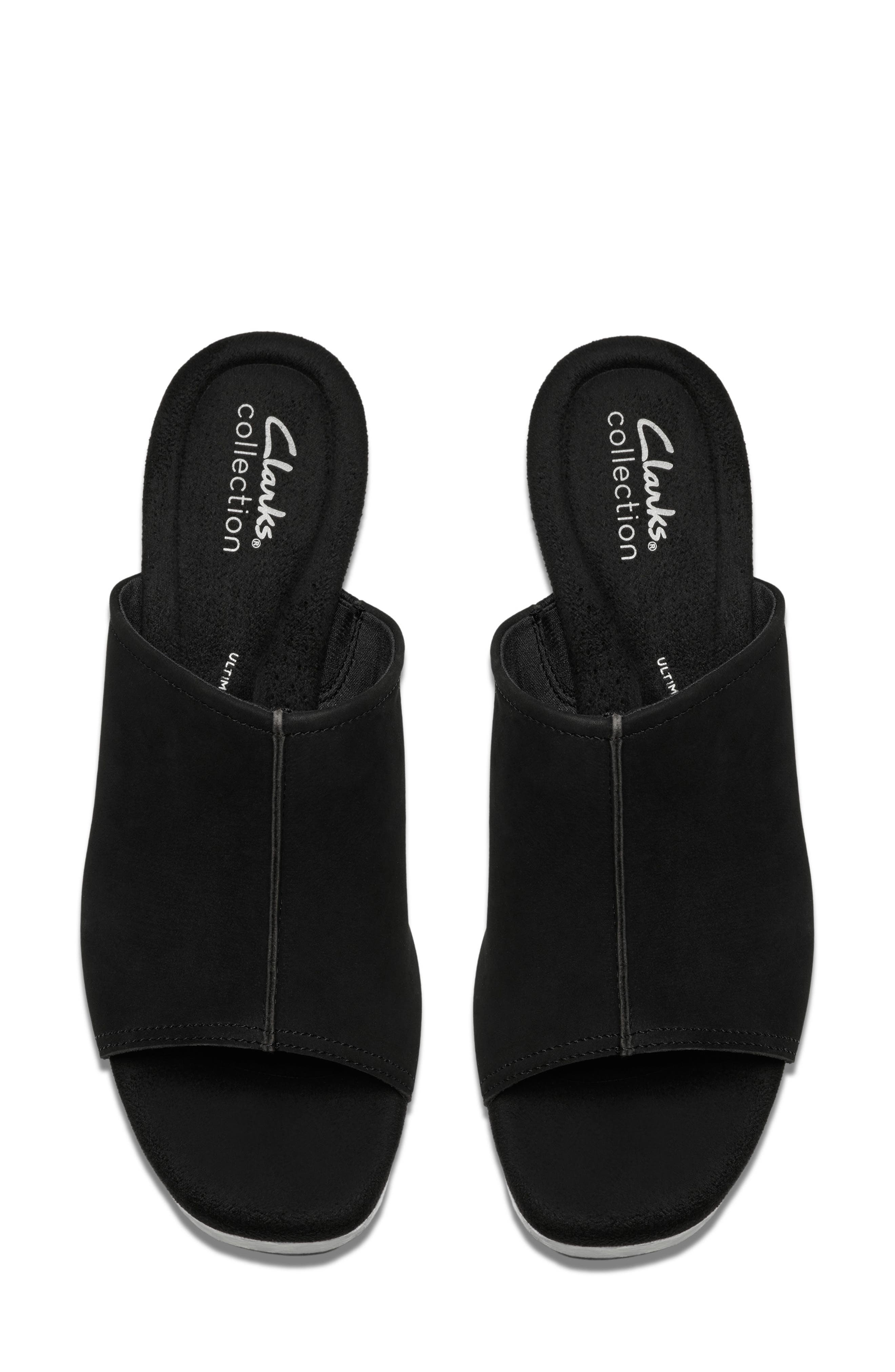 Clarks<sup>®</sup> Nerisa Vine Platform Sandal - Wide Width Available, Alternate, color, Black Interest
