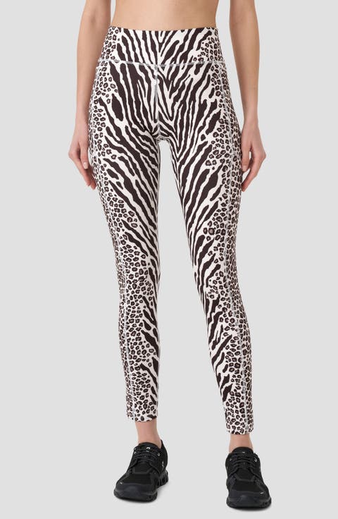 Animal Print High Waist Pocket Ankle Leggings