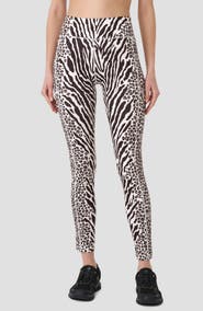 RM Rebecca Minkoff Animal Print High Waist Pocket Ankle Leggings