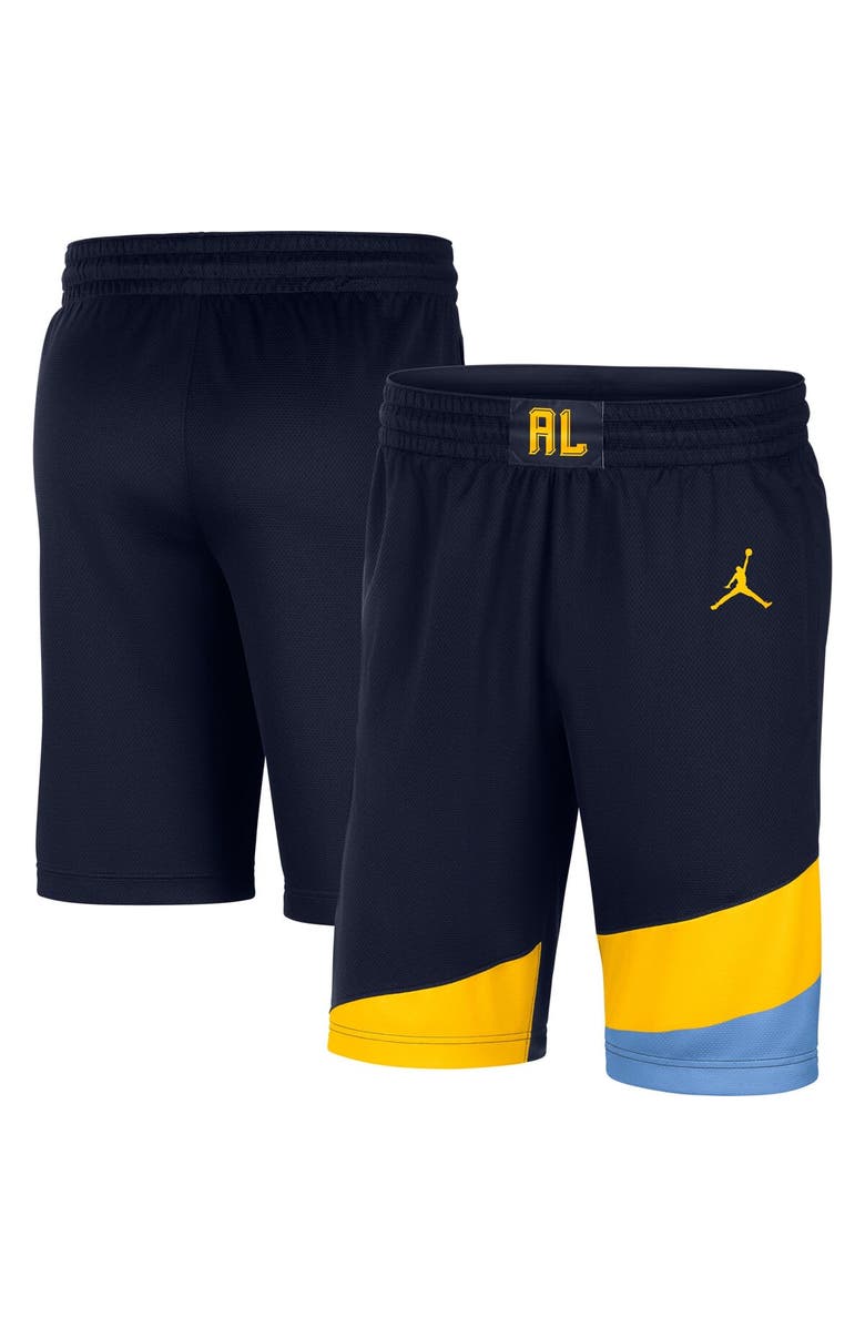 Jordan Brand Men's Jordan Brand Navy Marquette Golden Eagles Replica Performance Basketball Shorts, Main, color, 
