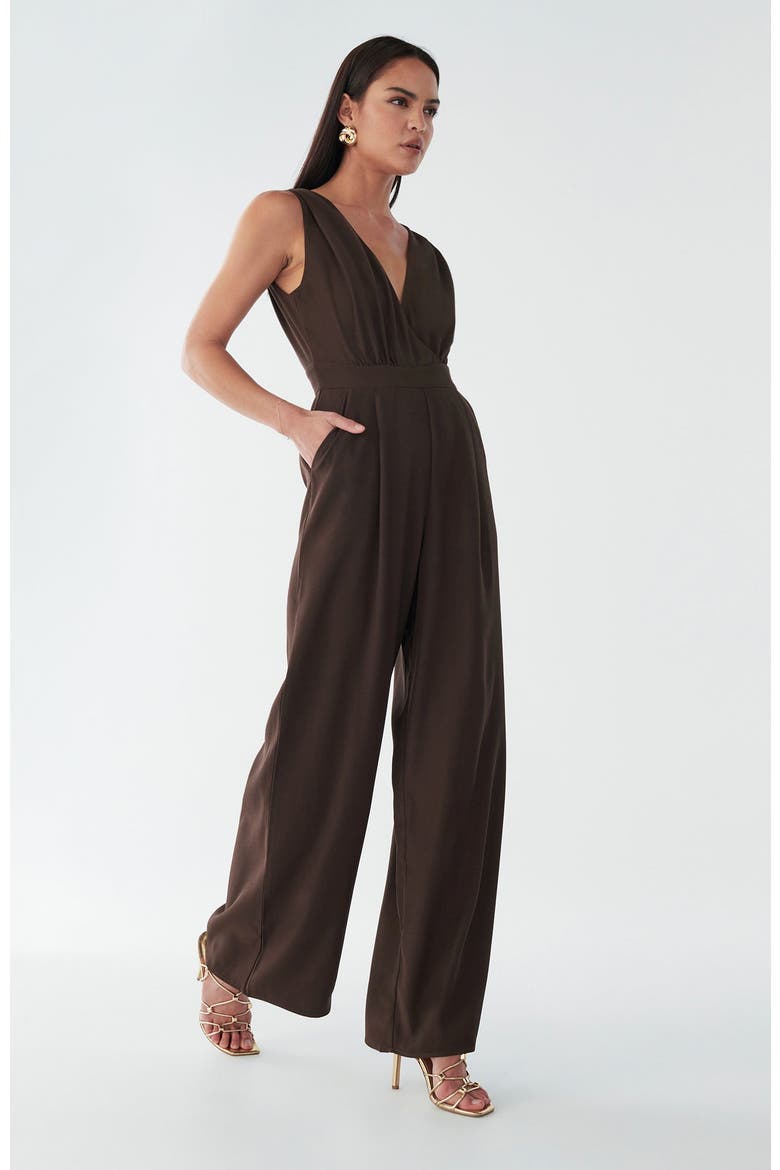 Parker Jumpsuit, Alternate, color, Chocolate