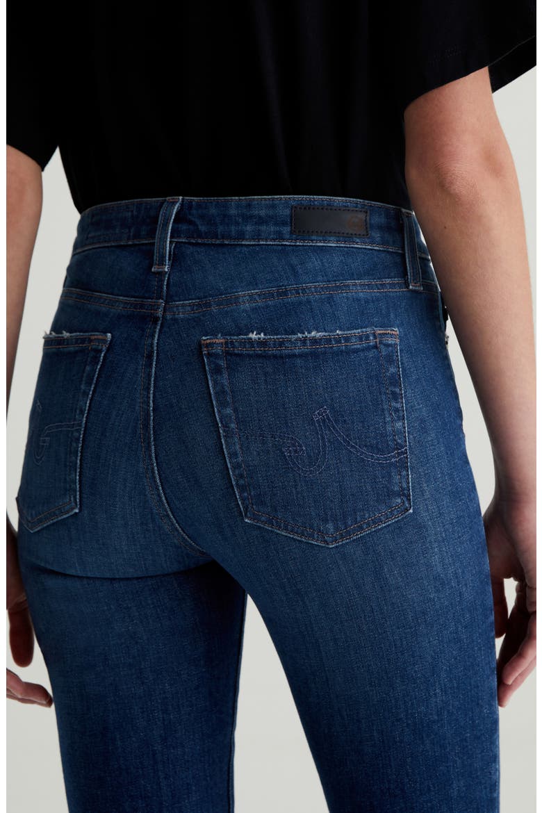 Mari Mid Rise Slim Straight Leg Jeans, Alternate, color, MYKONOS
