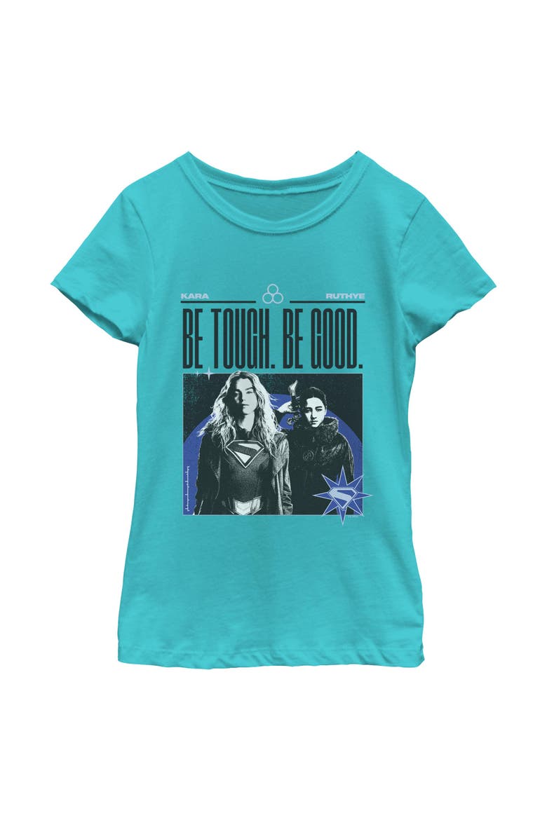 Girls Supergirl Be Tough Be Good T Shirt, Main, color, Tahiti Blue
