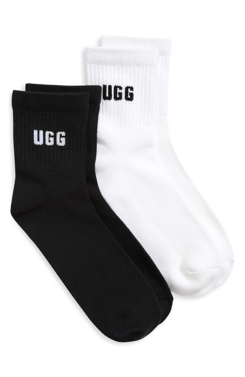 Quinlin Assorted 2-Pack Logo Quarter Socks