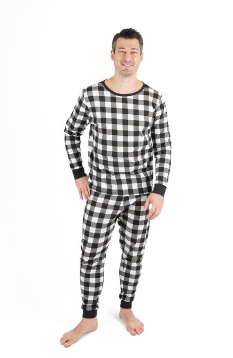 Men's Cotton Plaid Matching Family Holiday Pajamas