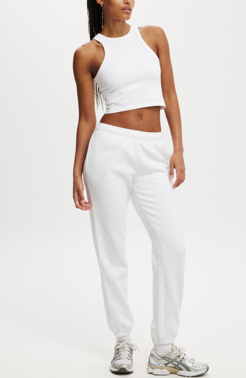 Cotton On Body Plush Essential Gym Sweatpant In White