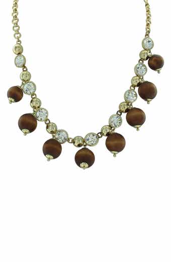 OLIVIA WELLES Beaded Statement Necklace