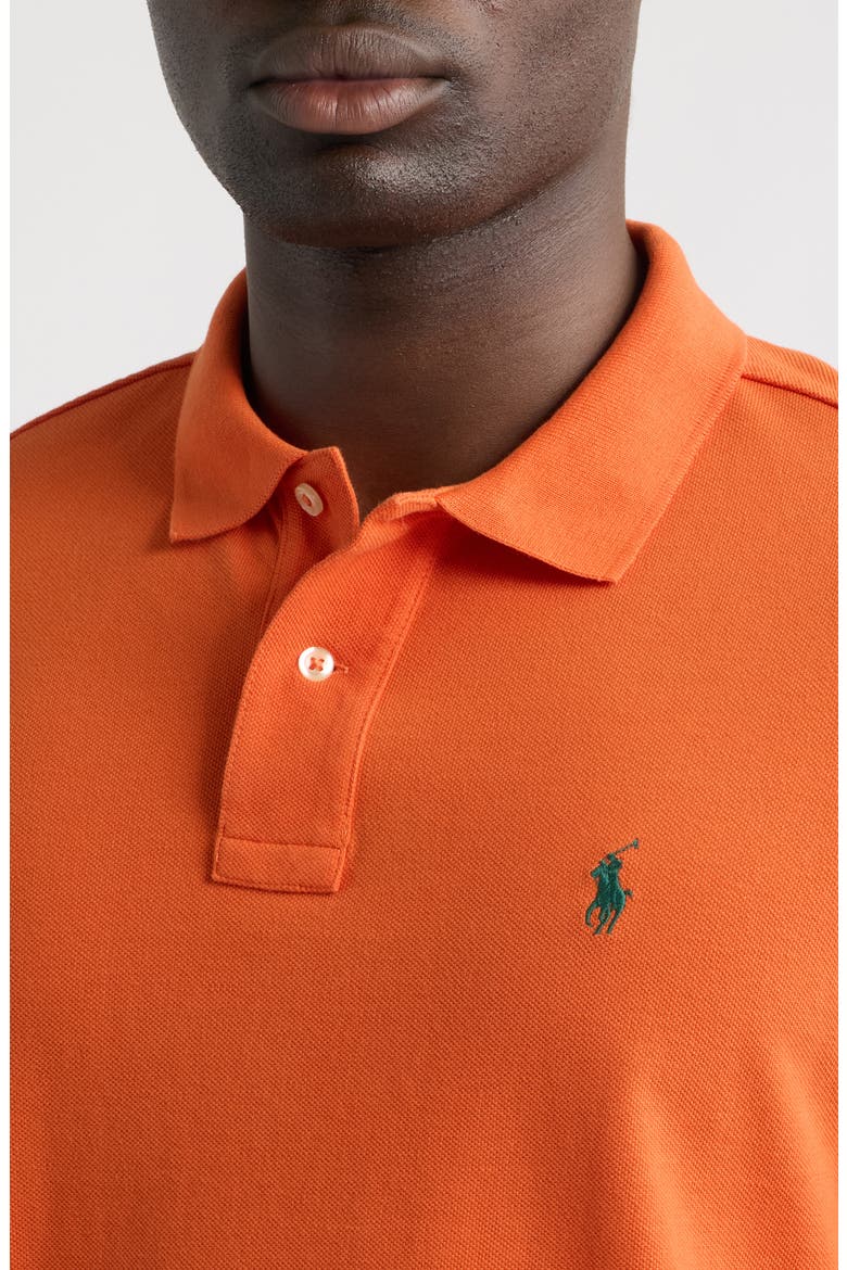 The Iconic Classic Fit Mesh Polo, Alternate, color, ORANGE