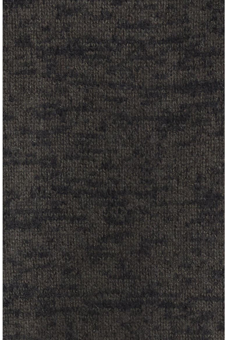 BF Cashmere & Wool V-Neck Sweater, Alternate, color, BLACK OLIVE / BLACK