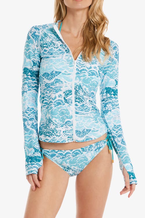 HELEN JON Beach Break Rash Guard UPF 50+ in Malibu  product