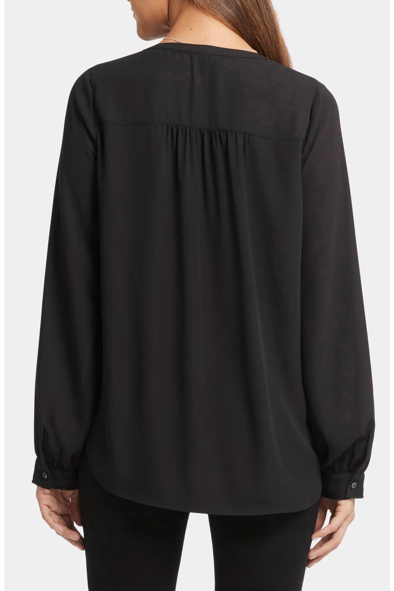 Simone Popover Blouse, Alternate, color, BLACK