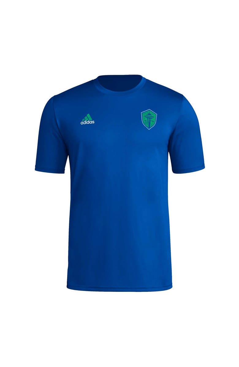 adidas Men's adidas Blue Seattle Sounders FC Local Stoic T-Shirt, Alternate, color, 