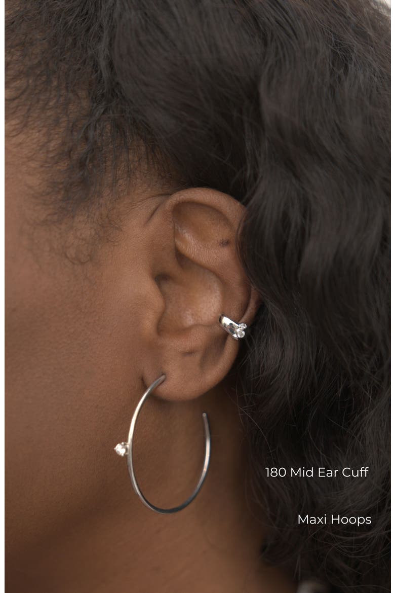 180 Mid Ear Cuff, Alternate, color, Silver