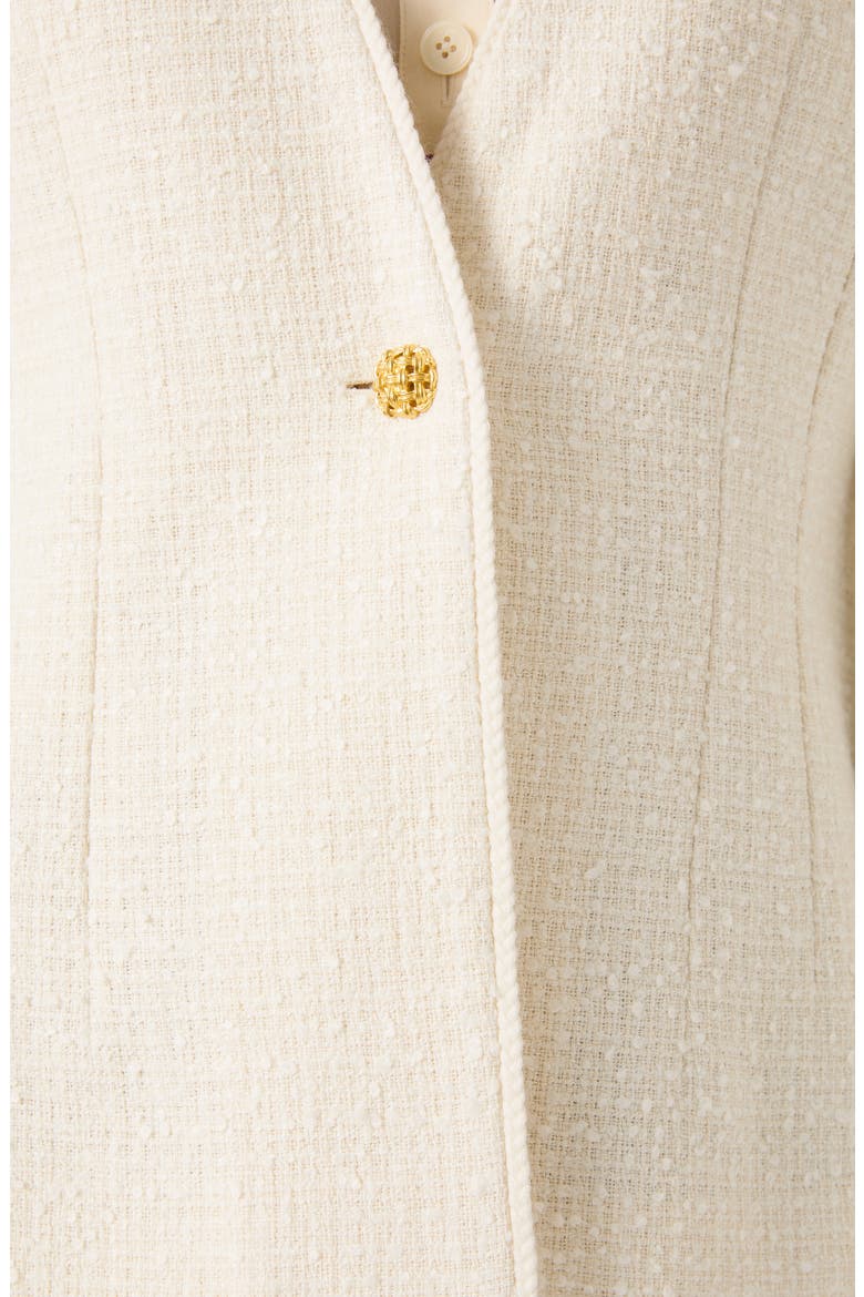 Chloe Tweed Jacket, Alternate, color, IVORY