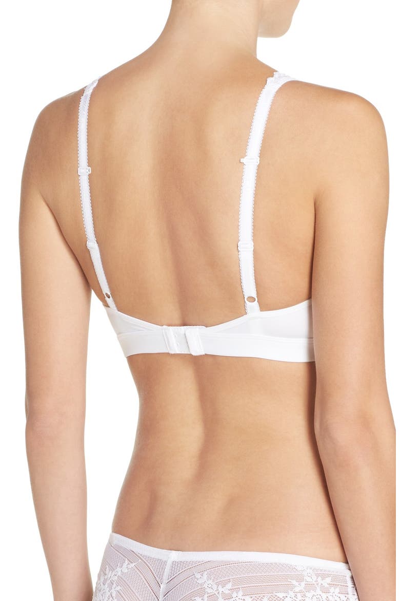 Embrace Lace® Wire Free Bralette, Alternate, color, DELICIOUS WHITE