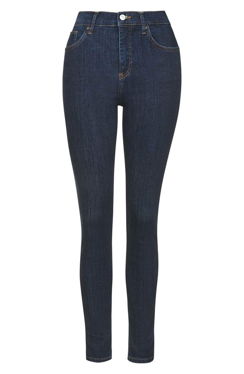 Topshop 'Jamie' High Rise Crop Skinny Jeans, Alternate, color,