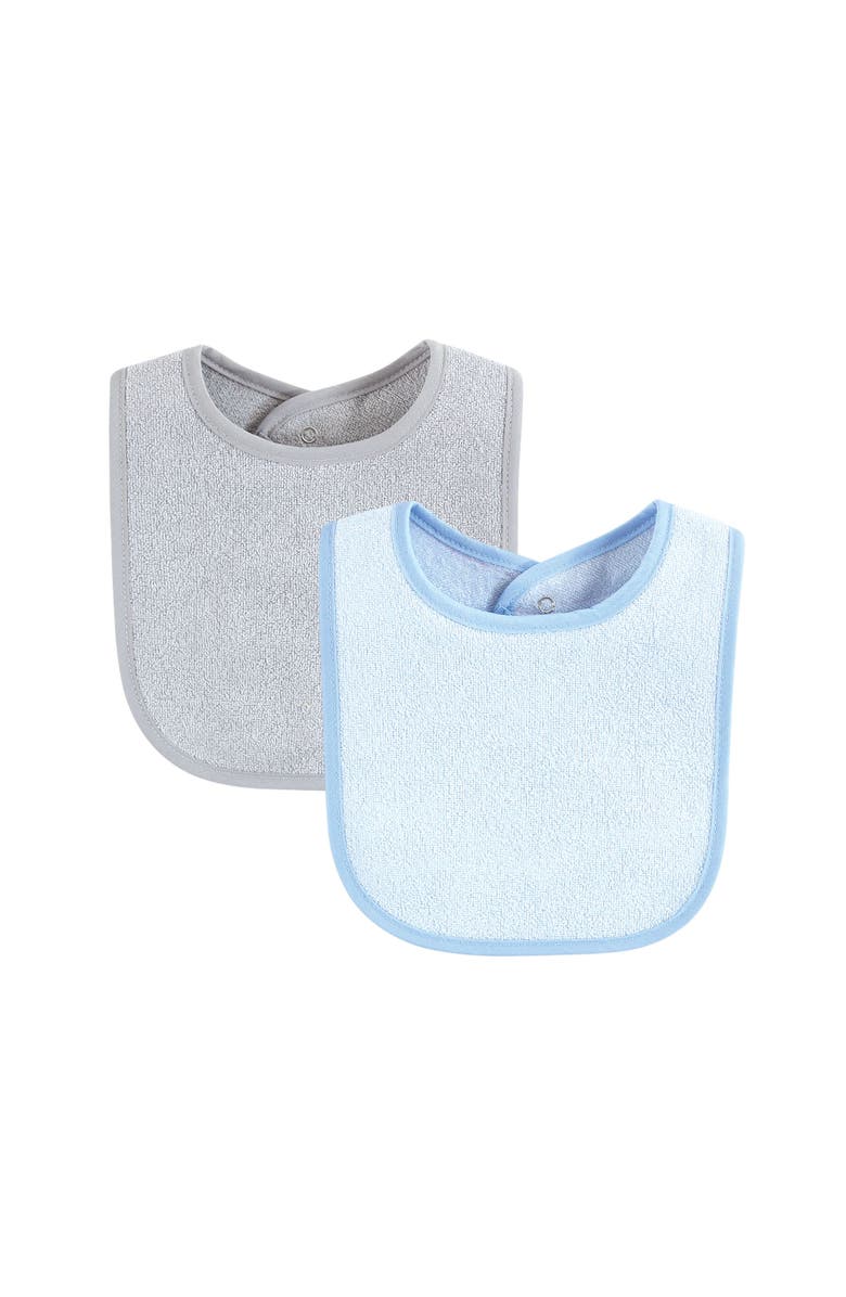 Hudson Baby Youngster's Dribble Catcher with Moisture-Resistant Layer, Alternate, color, Blue Orange