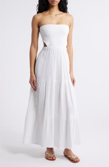 Rip Curl Premium Surf Strapless Cutout Maxi Dress | Nordstrom