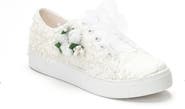 Forever & Always Shoes Rosalie Flower Bridal Sneaker
