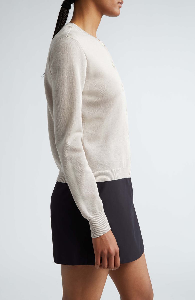 Moncler Metallic Effect Cardigan, Alternate, color, 