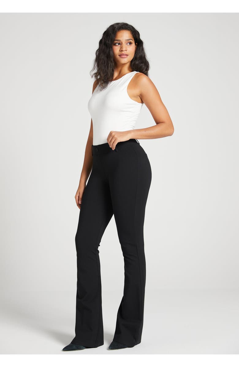 Betabrand Classic DPYP Dress Pant Yoga Pant | Bootcut, Alternate, color, Black