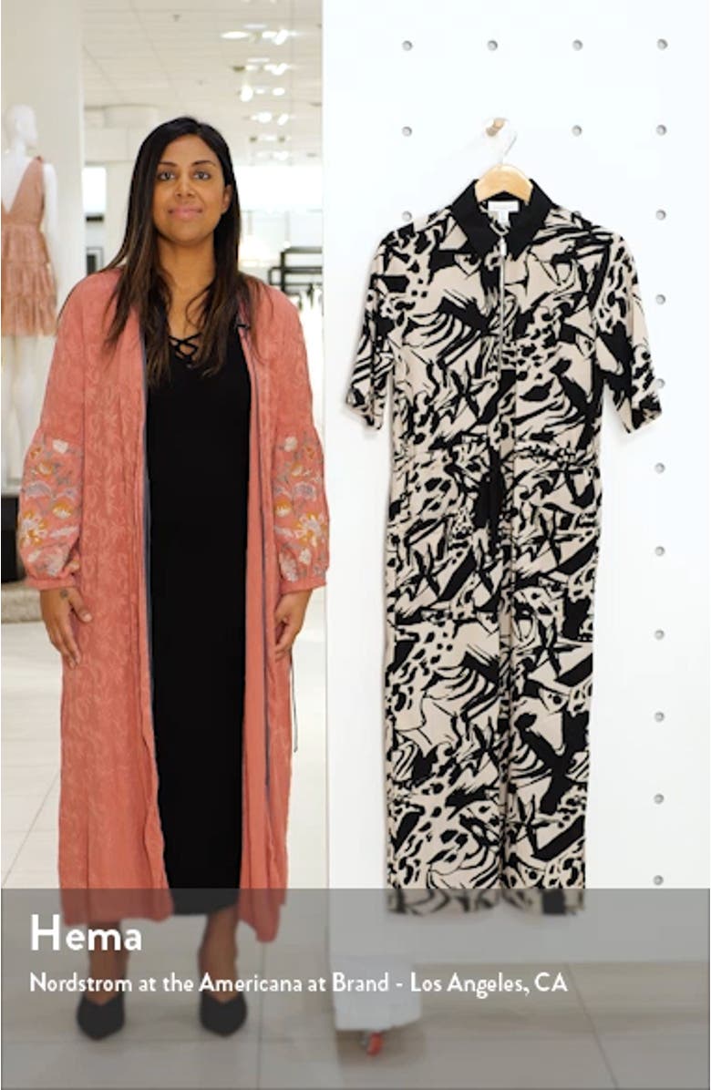 Front Zip Midi Shirtdress, sales video thumbnail