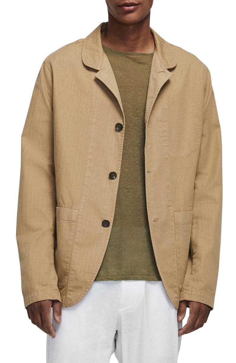 rag & bone Jasper Cotton & Linen Jacket, Main, color,