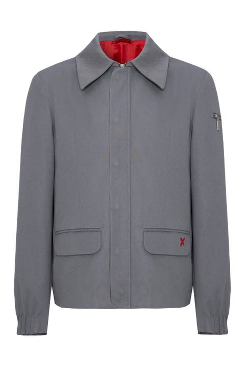 Pure Cotton Puffer Gabardine Jacket