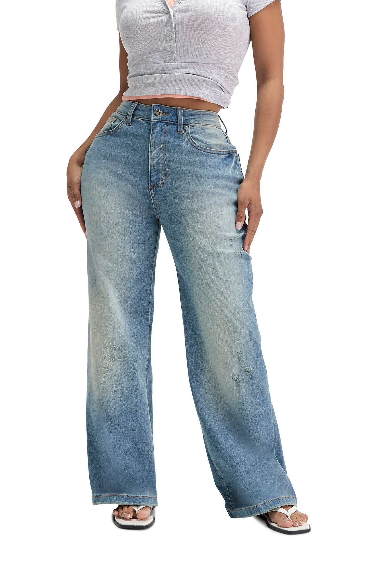 Women's Curvy Stretch Wide Jean - image 3
