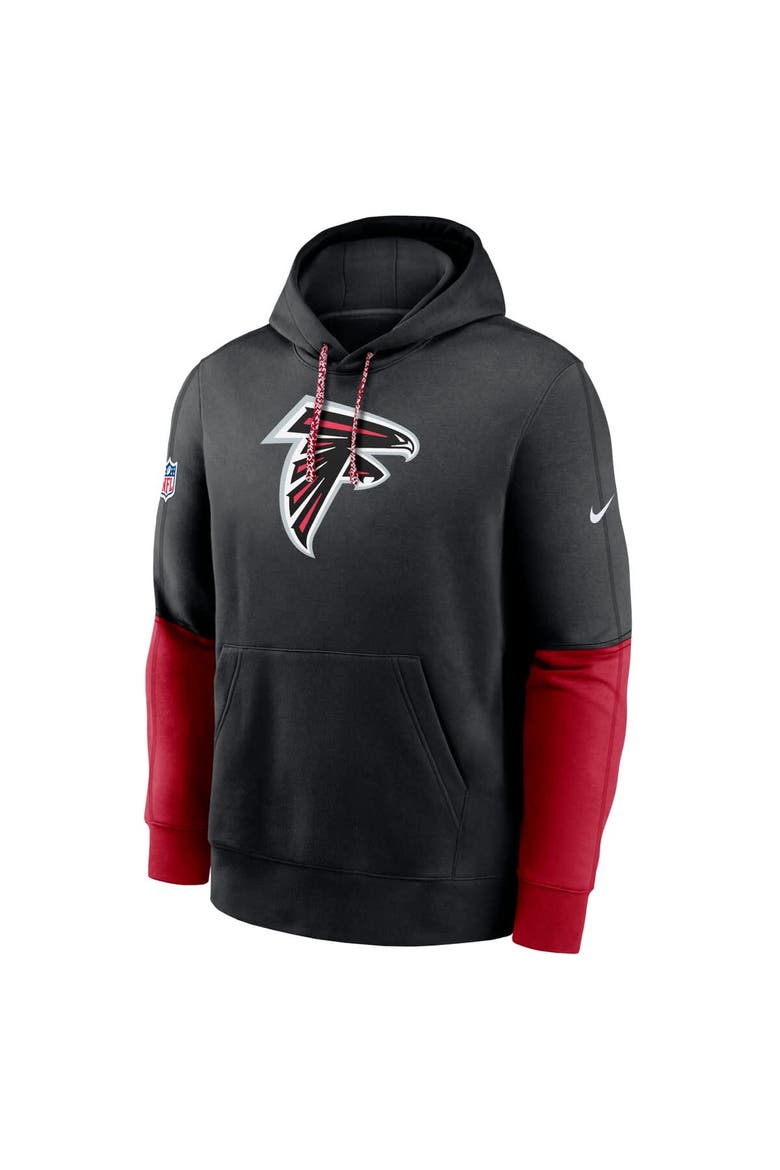 Men's Nike Black Atlanta Falcons 2024 Sideline Club Pullover Hoodie, Alternate, color, Black