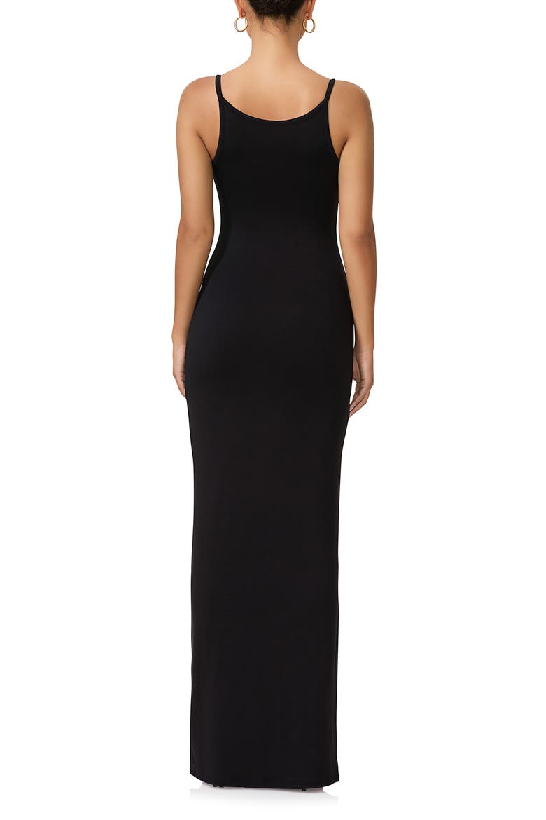 Ashlyn Knit Maxi Dress, Alternate, color, NOIR