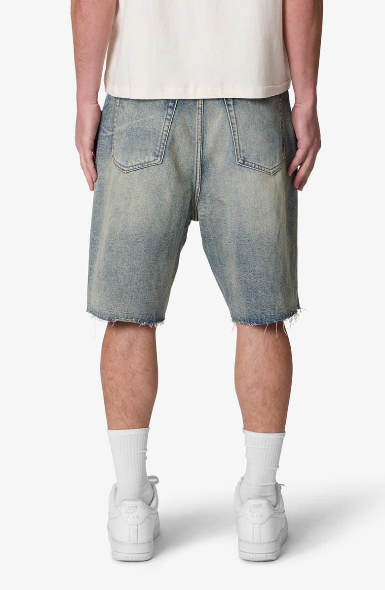 mnml Ripped Baggy Denim Shorts, Alternate, color, Vintage Blue