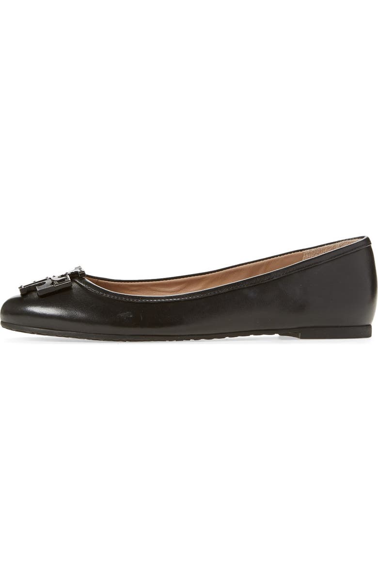 Tory Burch 'Lowell' Leather Flat, Alternate, color,
