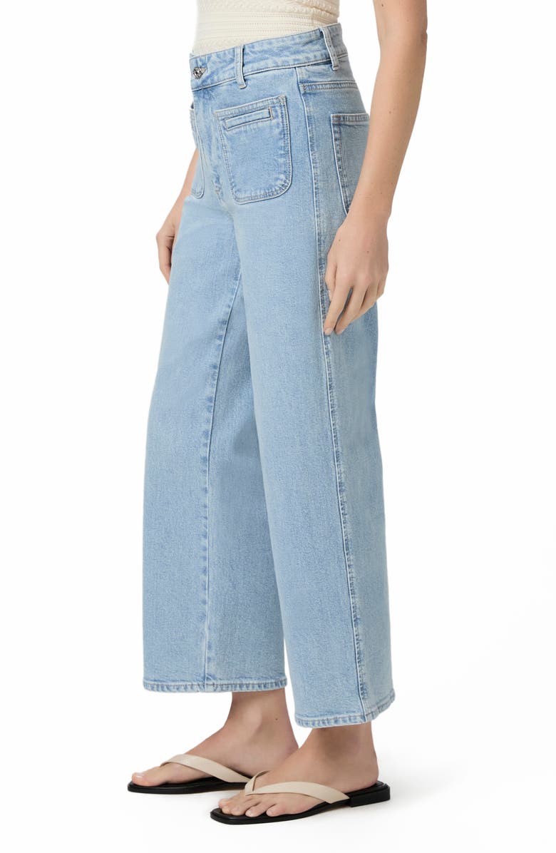 PAIGE Sasha High Waist Ankle Wide Leg Jeans, Alternate, color, Olevia